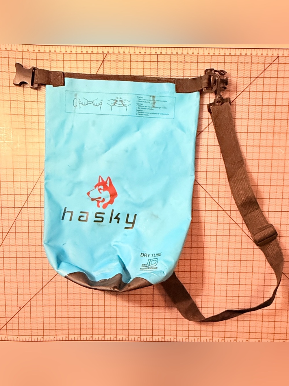 HASKY 10L Dry Bag/ Dry Tube w/Strap